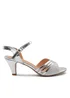 Where's That From Stormi Low Heel Sandals In Silver Glitter - Size 7 Image 1