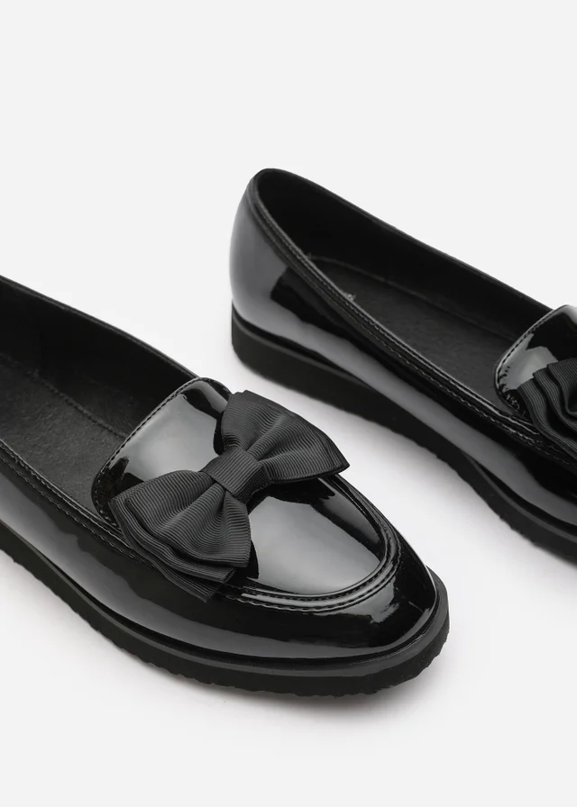 Where's That From Black Patent Pu Alpha Slip On Loafer