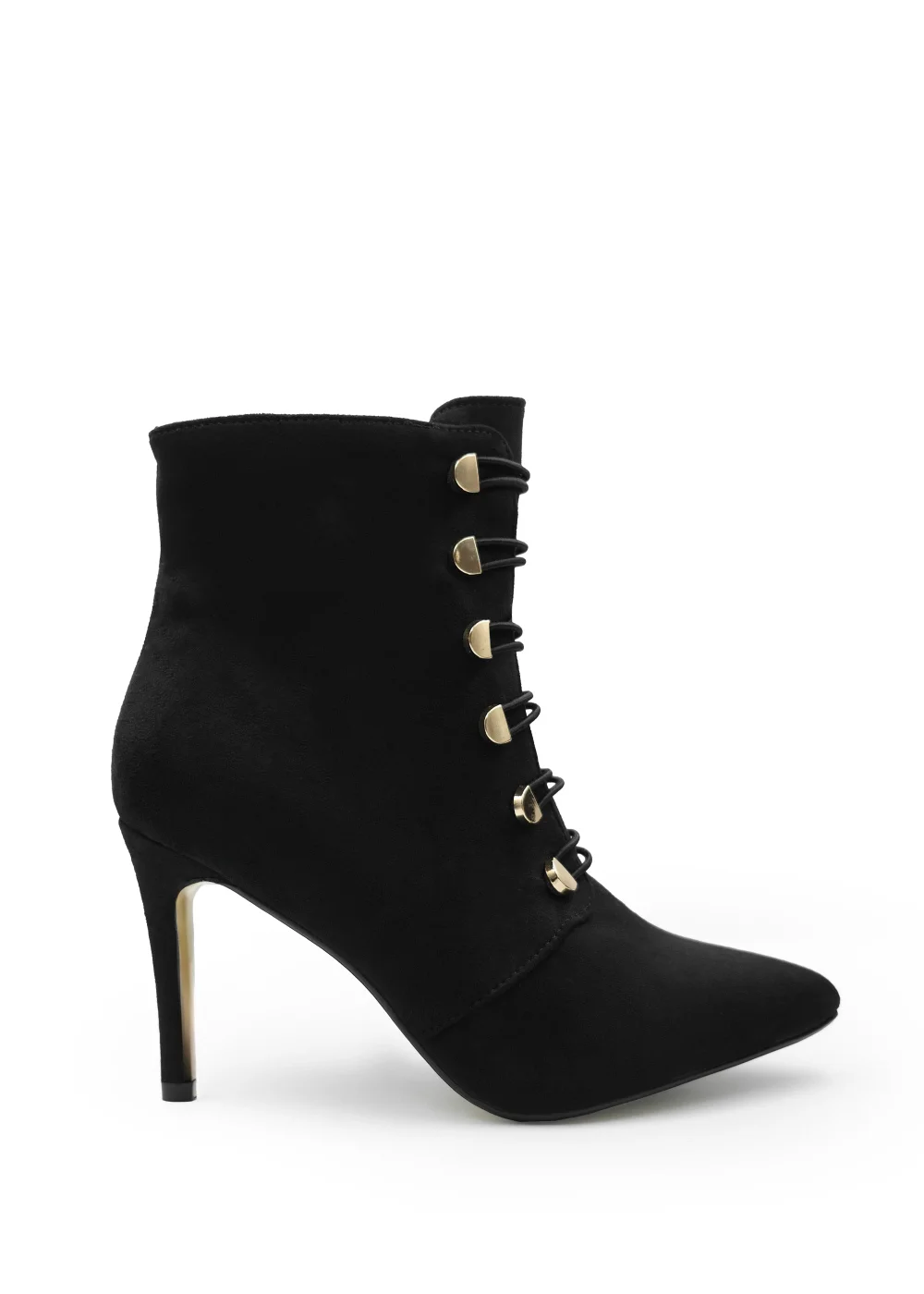 Where's That From Black Suede Blythe Pointed Toe Ankle Boots - Size 4 Image 1