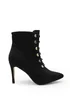 Where's That From Black Suede Blythe Pointed Toe Ankle Boots - Size 4 Image 1