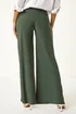 Roman Khaki Wide Leg Stretch Trousers - 10 Image 3