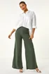 Roman Khaki Wide Leg Stretch Trousers - 10 Image 2