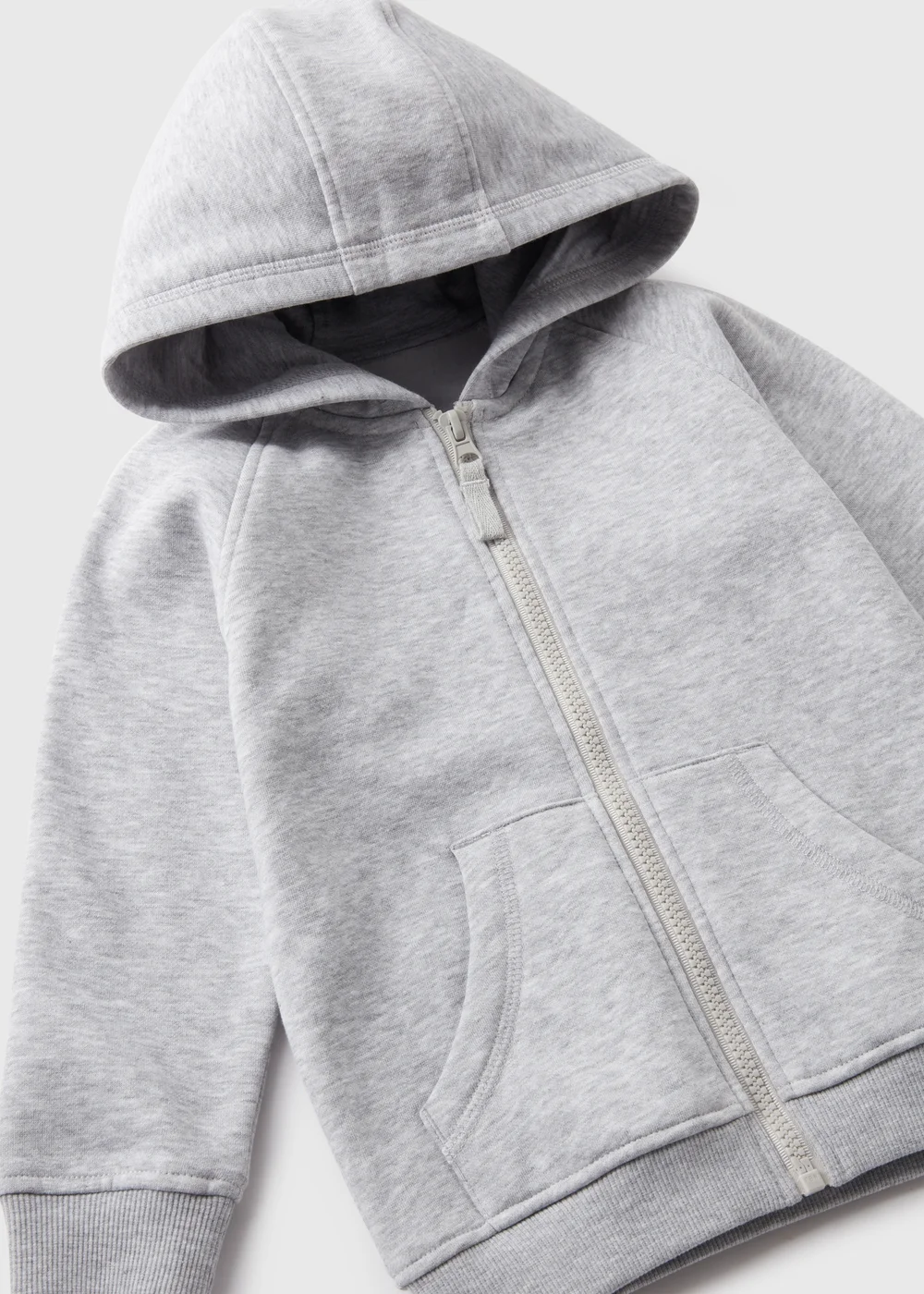Boys Grey Zip Up Hoodie (1-7yrs) - 1-1.5 Yrs Image 2