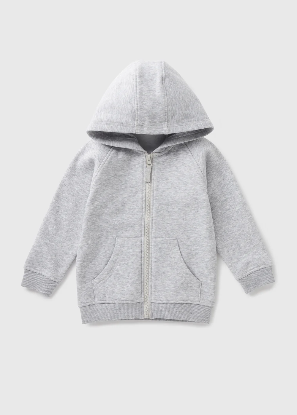 Boys Grey Zip Up Hoodie (1-7yrs) - 1-1.5 Yrs Image 1