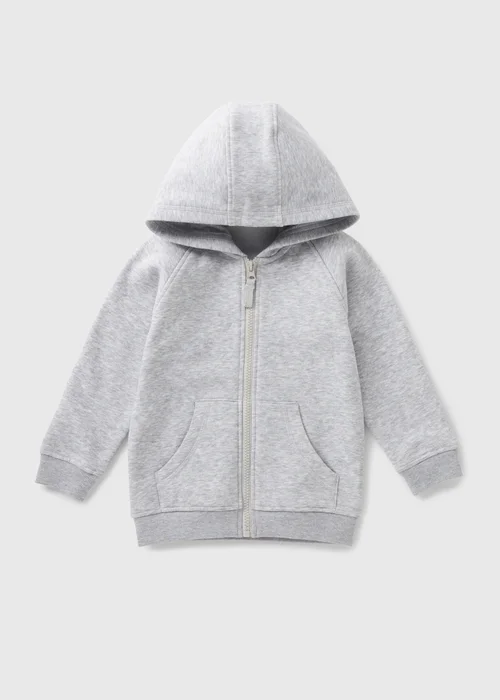 Boys Grey Zip Up Hoodie (1-7yrs) - 1-1.5 Yrs Image 1