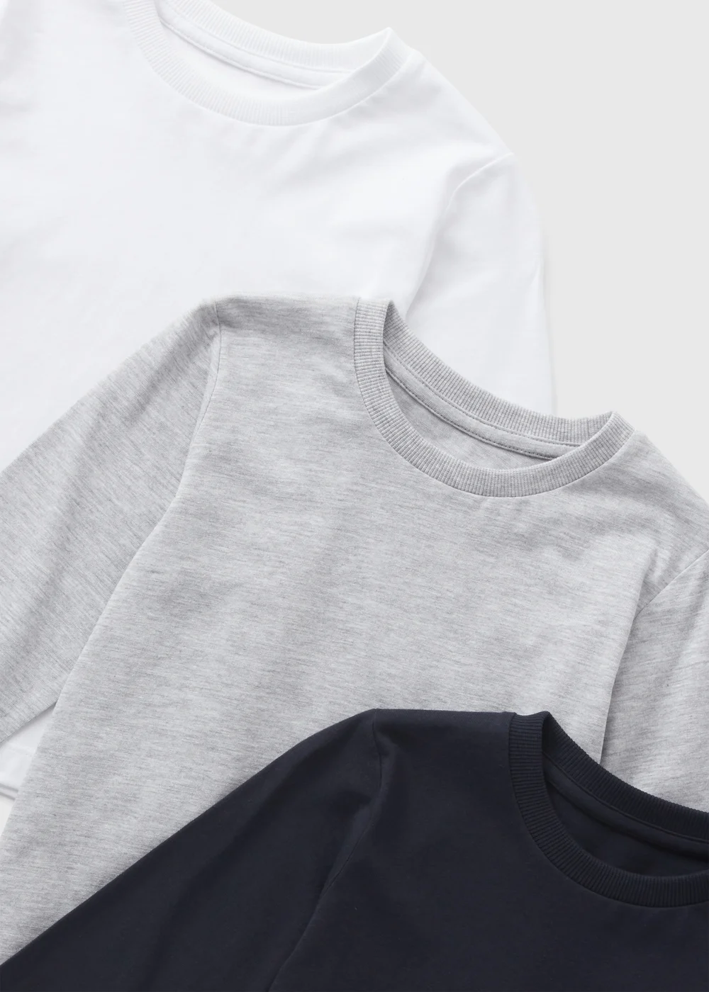 3 Pack Boys Monochrome Long Sleeve T-Shirts (1-7yrs) - 1 to 1 half years Image 2