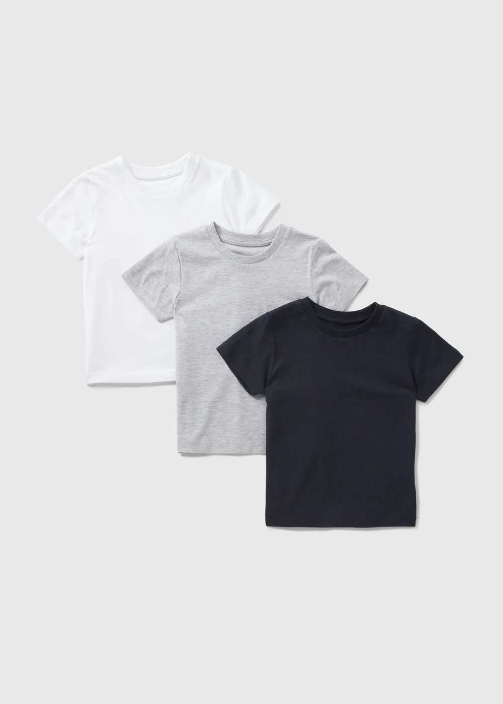3 Pack Boys Monochrome T-Shirts (1-7yrs) - 1 to 1 half years Image 1