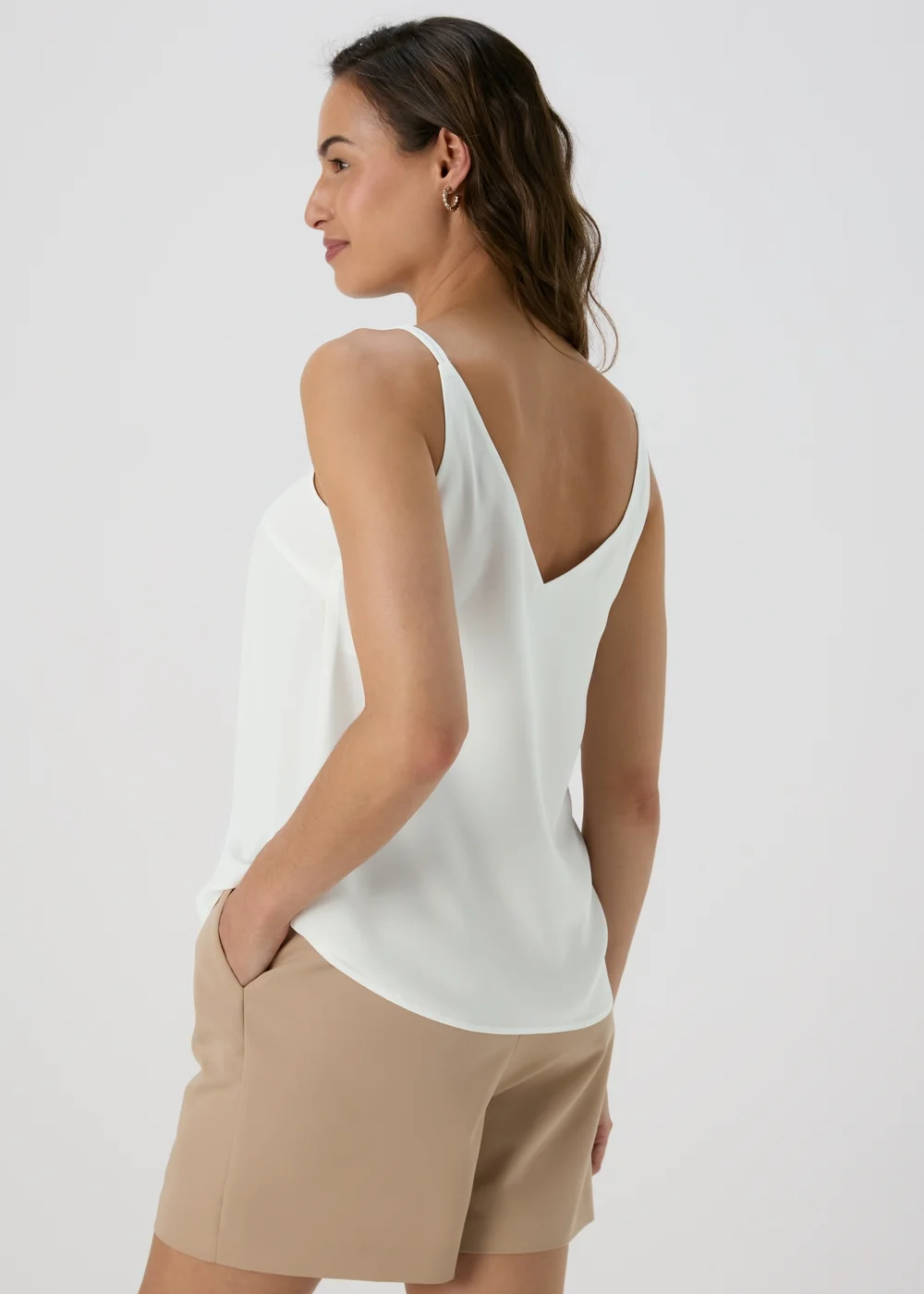 Et Vous Cream Cami Top - Size 8 Image 2