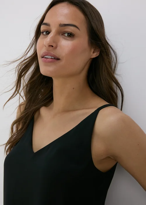 Et Vous Black Plain Cami Top - Size 8 Image 3