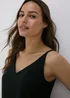 Et Vous Black Plain Cami Top - Size 8 Image 3
