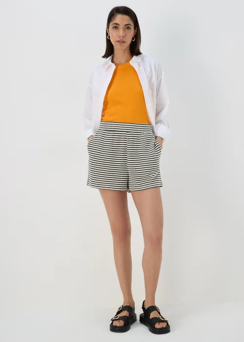 Black & White Stripe Shorts - 8 Image 4