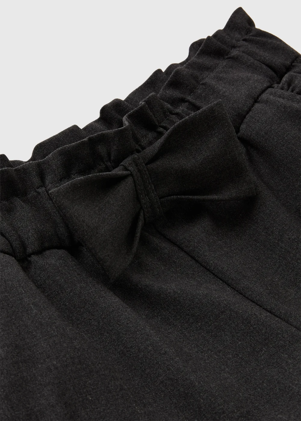 Girls Grey Bow School Shorts (3-13yrs) - Age 4 Years Image 2