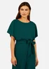 Mela Batwing Stretch Jumpsuit in Green - Size 10 Image 2