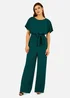 Mela Batwing Stretch Jumpsuit in Green - Size 10 Image 1