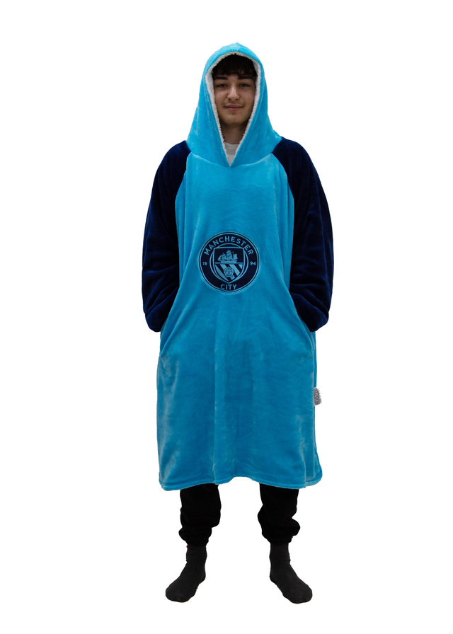 HUGZEE Man City FC City Hooded Wearable Fleece (Adult)