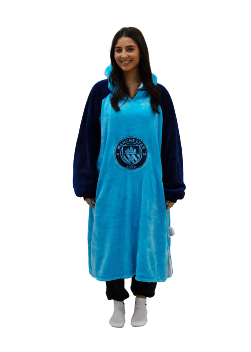 HUGZEE Man City FC City Hooded Wearable Fleece (Adult) - Medium Image 3