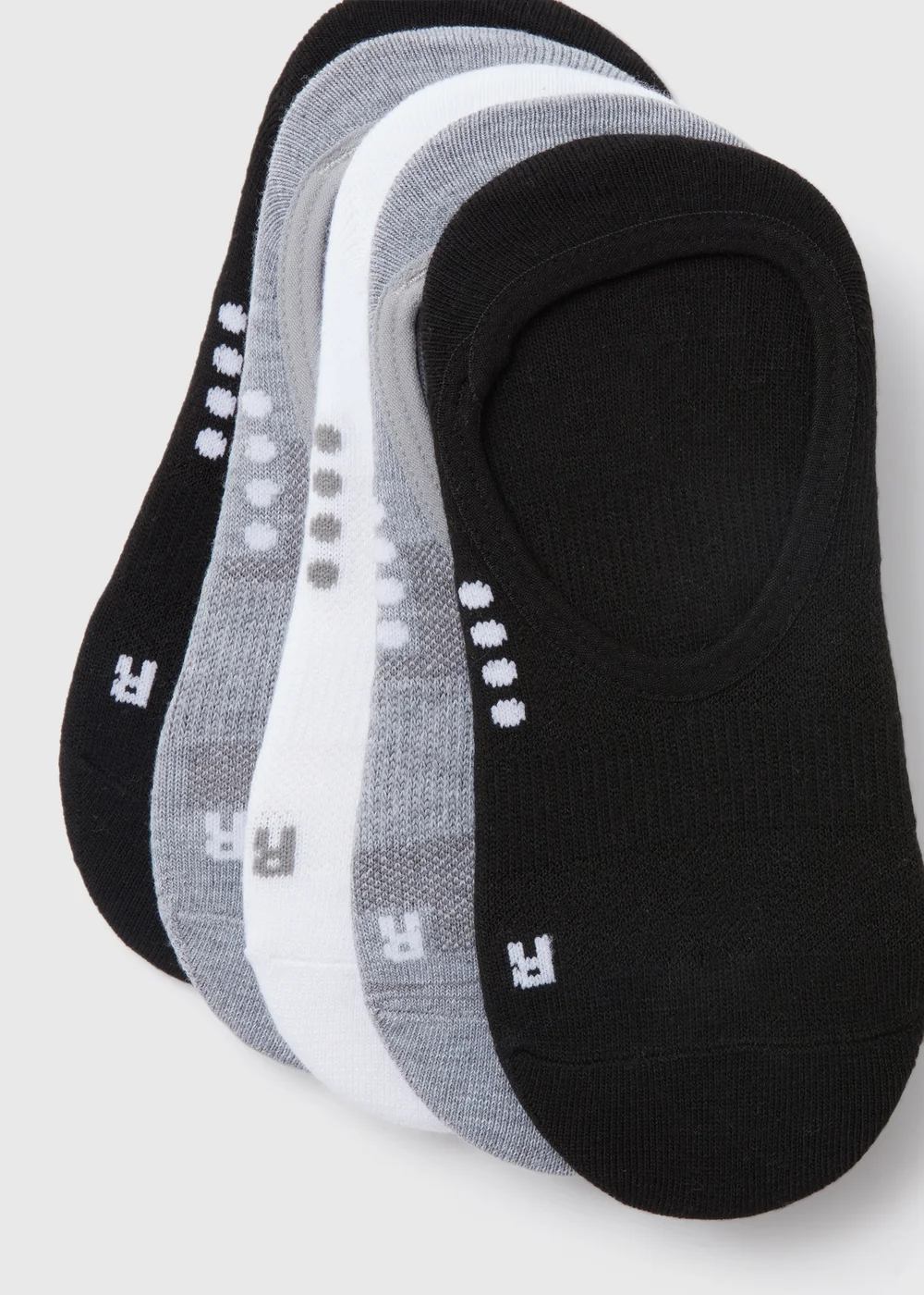 5 Pack Invisible Trainer Socks - 2 TO 5 Image 2