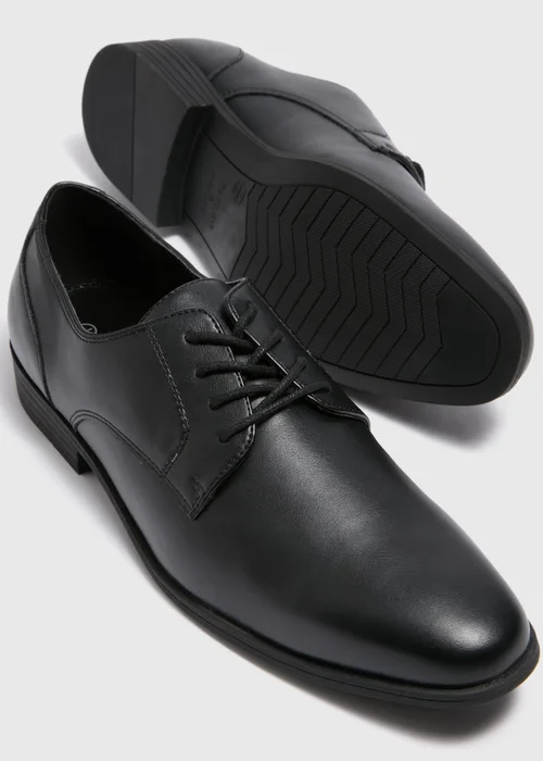 Black Derby Shoes - Size 6 Image 2