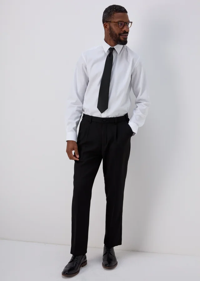 Taylor & Wright White Textured Regular Fit Shirt