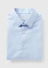 Taylor & Wright Blue Slim Fit Twill Shirt - Small Image 4