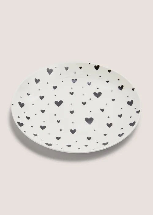 Black Heart Side Plate Image 1