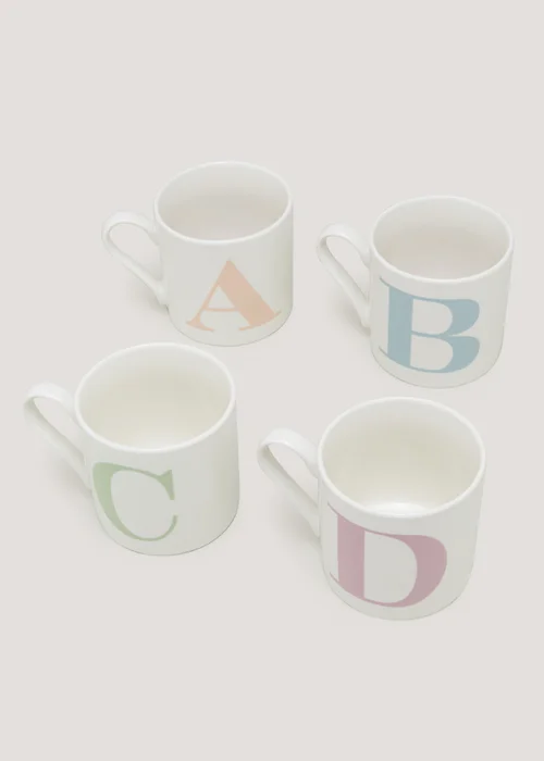 White Letter Mug - A Image 1