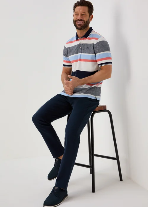 Lincoln Navy 5 Pocket Trousers - 42 Waist Regular Image 4