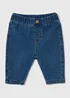 Baby Blue Denim Jeans (Newborn-23mths) - Up to 1 Month Image 1