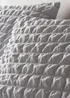 Grey Seersucker Duvet Set - Double Image 2