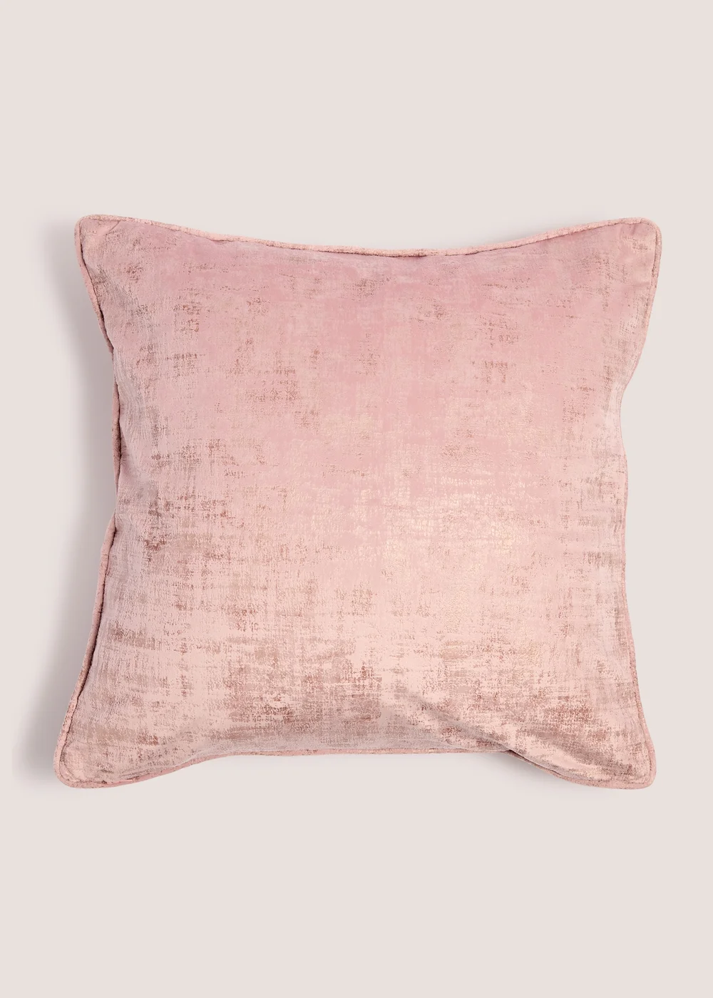 Pink Foiled Velvet Pillow Image 1