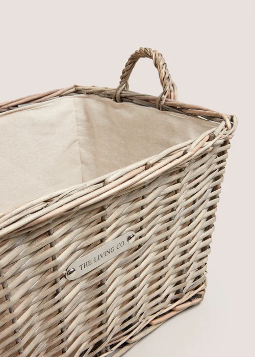 The Living Co Natural Split Willow Basket Image 2