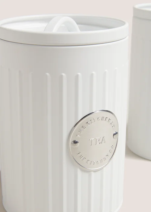 White Tea/Coffee/Sugar Canisters Image 2