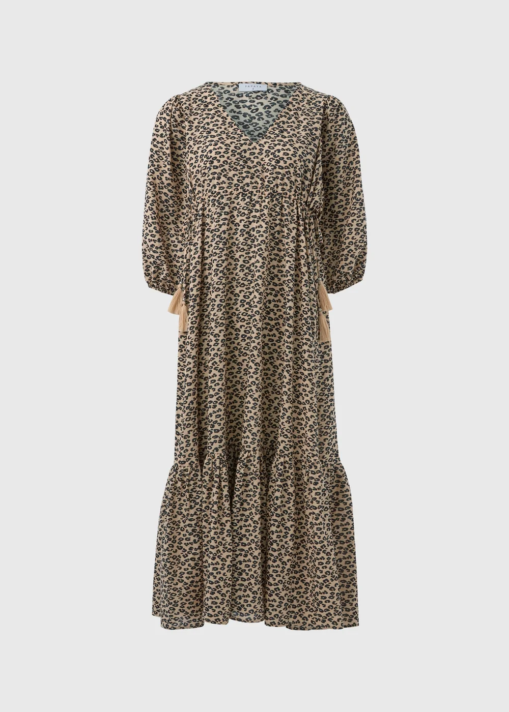 Brown Animal Print Dress - 8 Image 5
