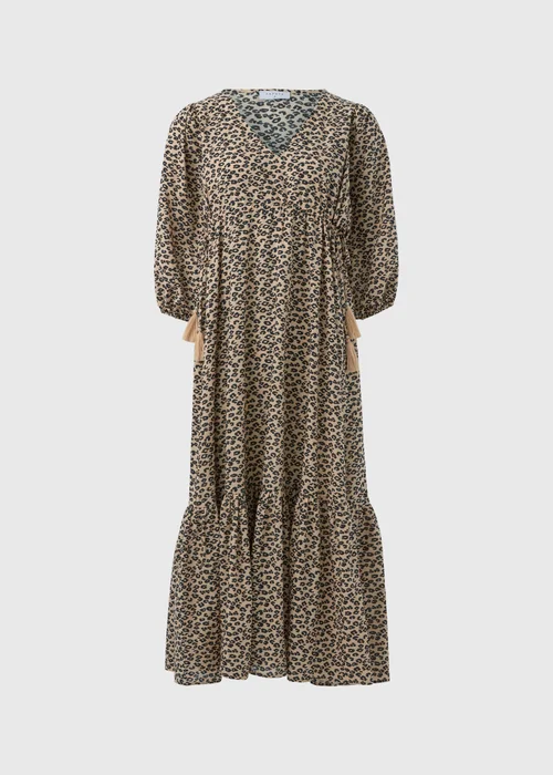 Brown Animal Print Dress - 8 Image 5