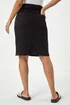 Roman Black Cotton Denim Stretch A line Skirt - Size 10 Image 4