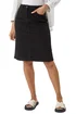 Roman Black Cotton Denim Stretch A line Skirt - Size 10 Image 1