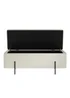 LPD Furniture Lola Storage Ottoman Ivory Boucle (460x435x1150mm) - No Size Image 3