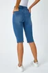 Roman Denim Stretch Knee Length Pedal Pusher - 14 Image 4