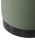LPD Furniture Lara Pouffe Sage Velvet Small - One Size Image 2