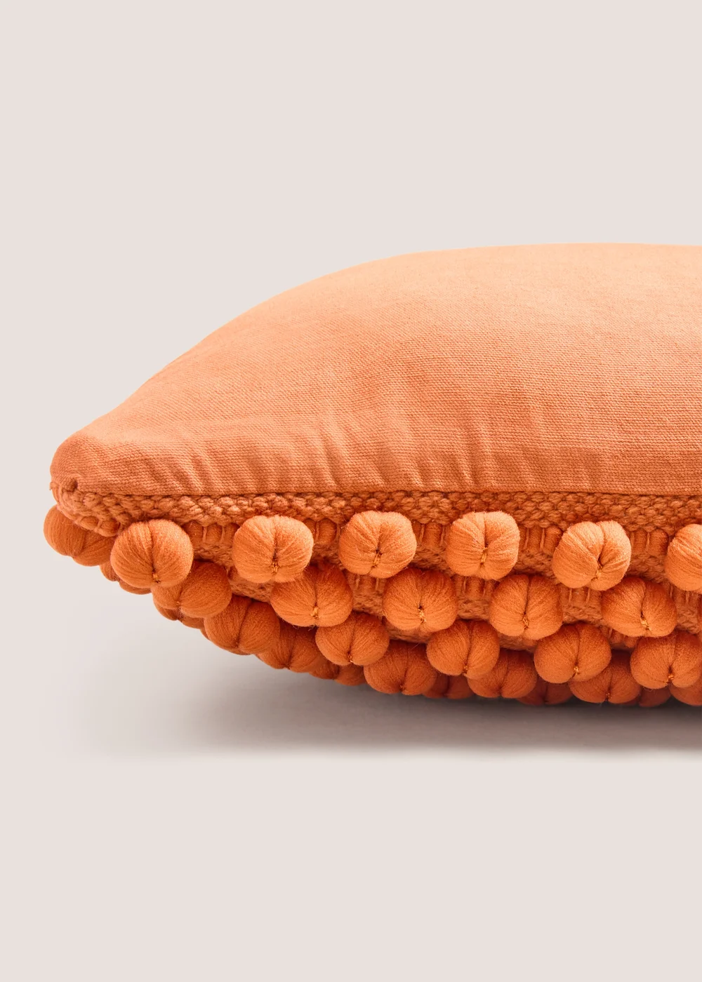 Orange Bobble Cushion Image 2