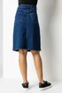 Roman Indigo Cotton Denim Stretch A line Skirt - Size 14 Image 3