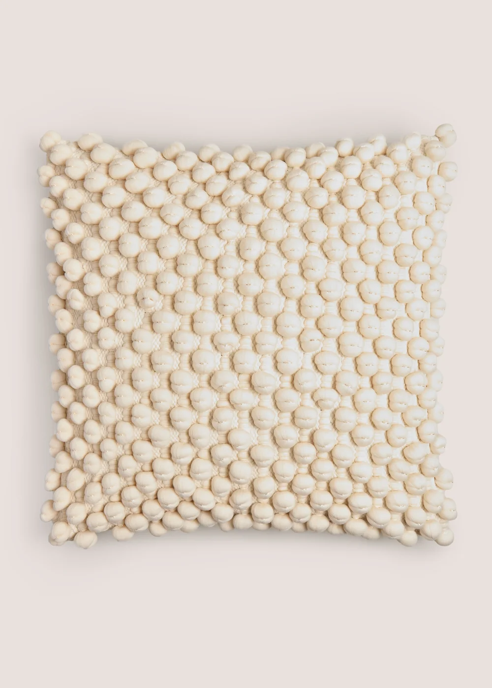 Cream Bobble Cushion Image 1
