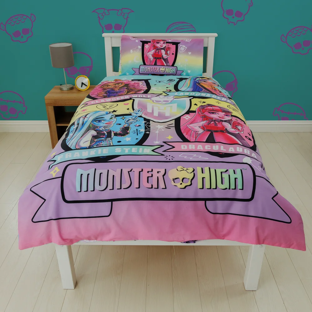 Monster High Fierce Single Panel Duvet Set - Single Image 1