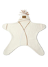 Clair de Lune Star Fleece Cream Wrap Blanket - Up to 1 Month Image 2