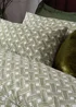 Hoem Alexa Abstract Cotton Rich Duvet Cover Set Olive - Single Image 3