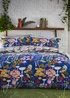 furn. Amanita Abstract Mushroom Duvet Cover Set Cobalt - Double Image 1