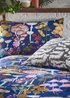 furn. Amanita Abstract Mushroom Duvet Cover Set Cobalt - Double Image 3