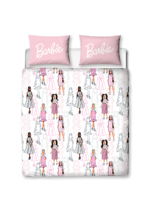 Barbie Figures Double Rotary Duvet Set