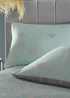 furn. Bee Deco Geometric Duvet Cover Set Eau De Nil - Single Image 2