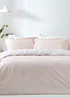 Yard Hebden Melange Blush Pink Stripe Duvet Cover Set - King Image 2
